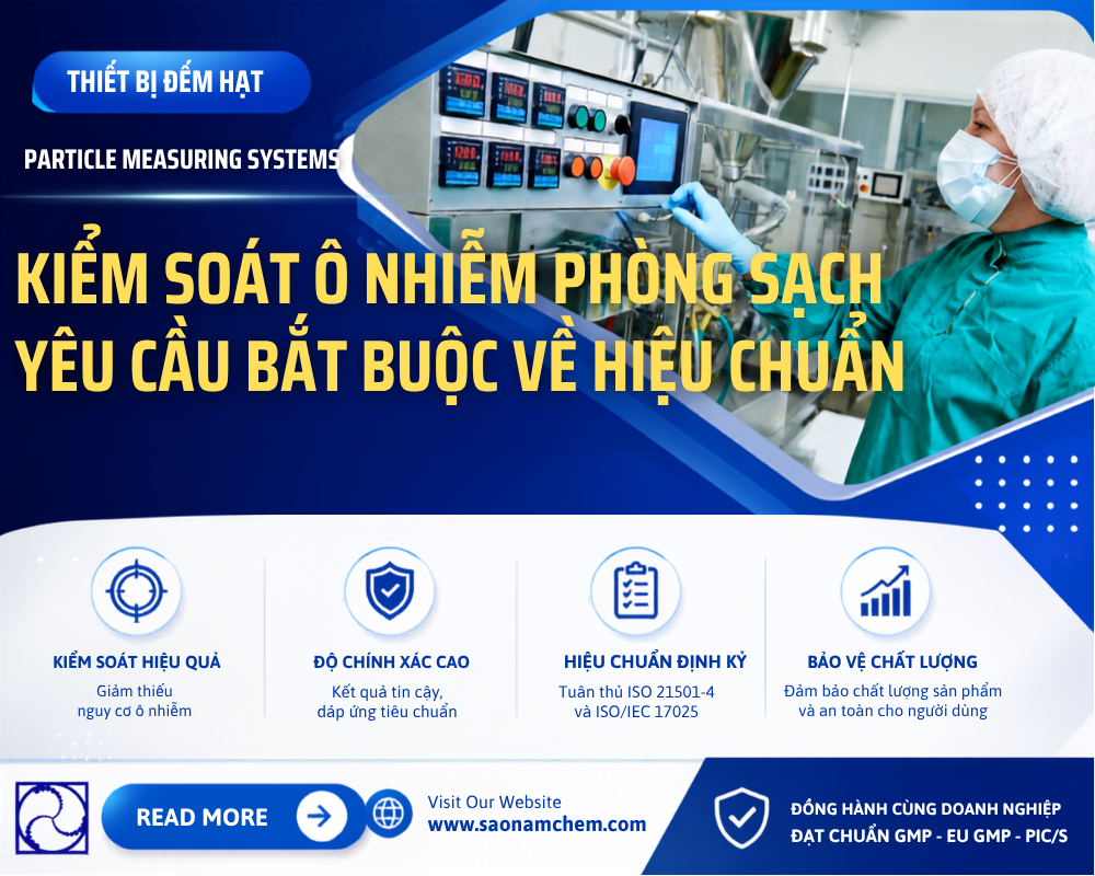 Thiết Bị Đếm Hạt Particle Measuring Systems: Kiểm Soát Ô Nhiễm Phòng Sạch – Yêu Cầu Bắt Buộc Về Hiệu Chuẩn